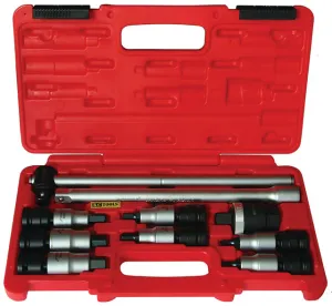 10 Piece 1/2" Drive Bit Set - Insert Torx-Star T30-T70 KC Tools
