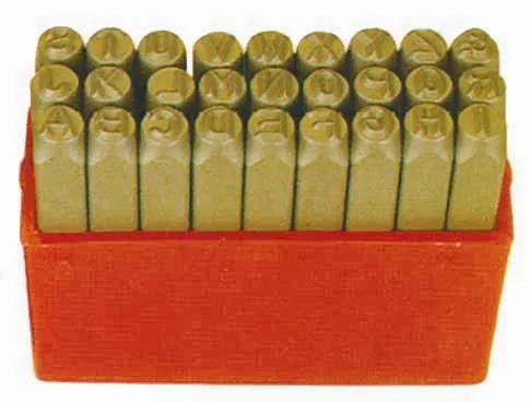 10.0mm Letter Punch Set 27 Piece KC Tools