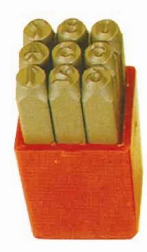 10.0mm Number Punch Set 9 Piece KC Tools