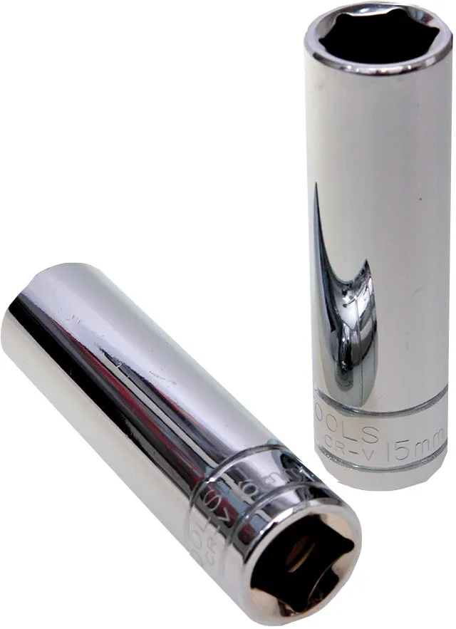 1/2" Drive Socket, Double Hex Deep 10mm KC Tools