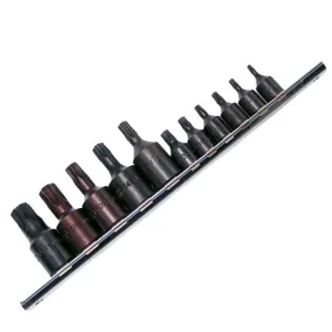 1/4" & 3/8" Drive Socket Set, Tamperproof, 11 Piece KC Tools