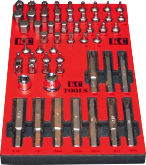 160 X 270 X 22mm Form Insert & 54 Piece Bit Set KC Tools