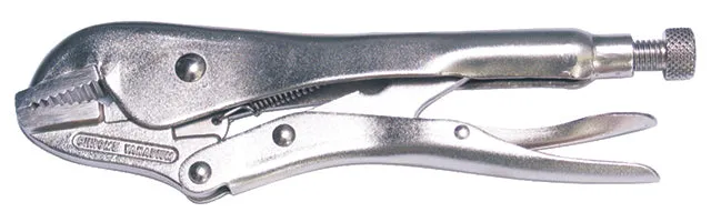 250mm Pliers, Locking, Straight Jaws With Cutter KC Tools