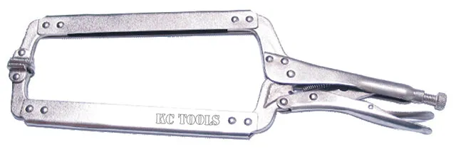 460mm Pliers, Locking, C Clamp Long Reach Flex Head (Was 10652) KC Tools