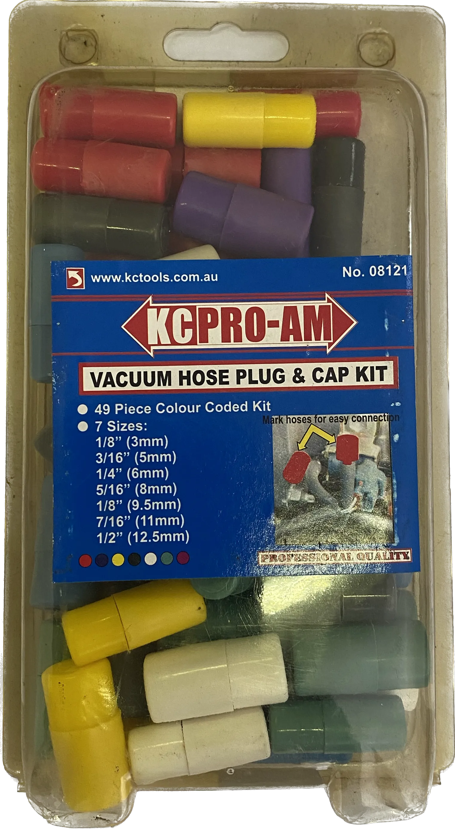 49 Piece Vacuum Hose Plug & Cap Kit KC Tools