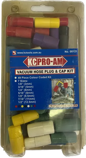 49 Piece Vacuum Hose Plug & Cap Kit KC Tools