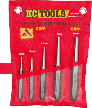 5 Piece Punch Set, Industrial Centre KC Tools