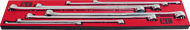 564 X 113 X 22mm Form Insert & 8 Piece Long Ring Spanner Set AF & Metric KC Tools