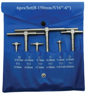 6 Piece 6 Piece Telescpic Gauge Set KC Tools