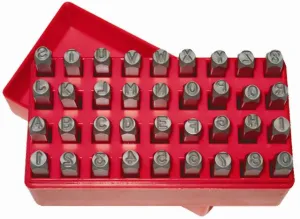 6.0mm Letter & Number Punch Set 36 Piece KC Tools