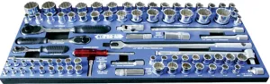 624 X 270 X 22mm Form Insert & 80 Piece Socket Set KC Tools