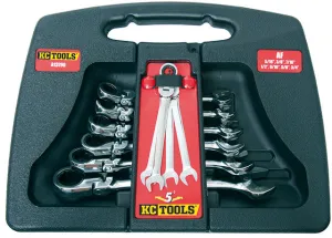 7 Piece Spanner Set, One Way Gear Ratchet, AF Flex Head 72T KC Tools