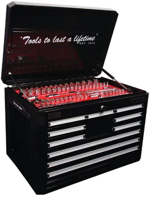 712 X 472 X 496.5mm 10 Drawer Tool Box, Bbs: Black KC Tools