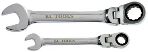 8mm Spanner, One Way Gear Ratchet, Flex Head 72T KC Tools
